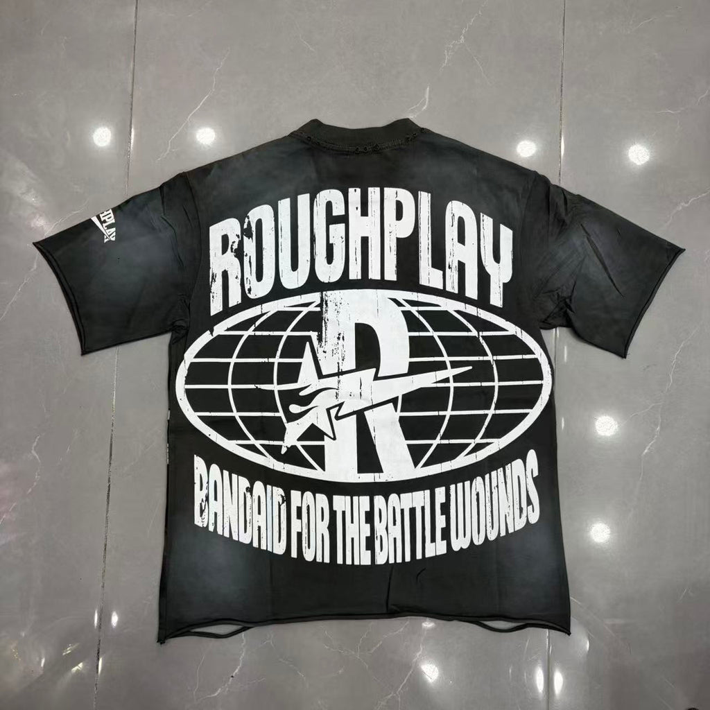 Roughplay Skeleton Convertible Lightning Bolt Graphic T‑Shirt