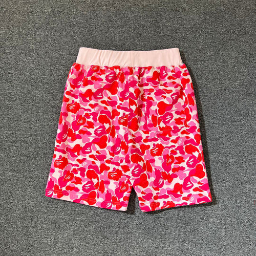 BAPE ABC Camo Shark Shorts - Pink