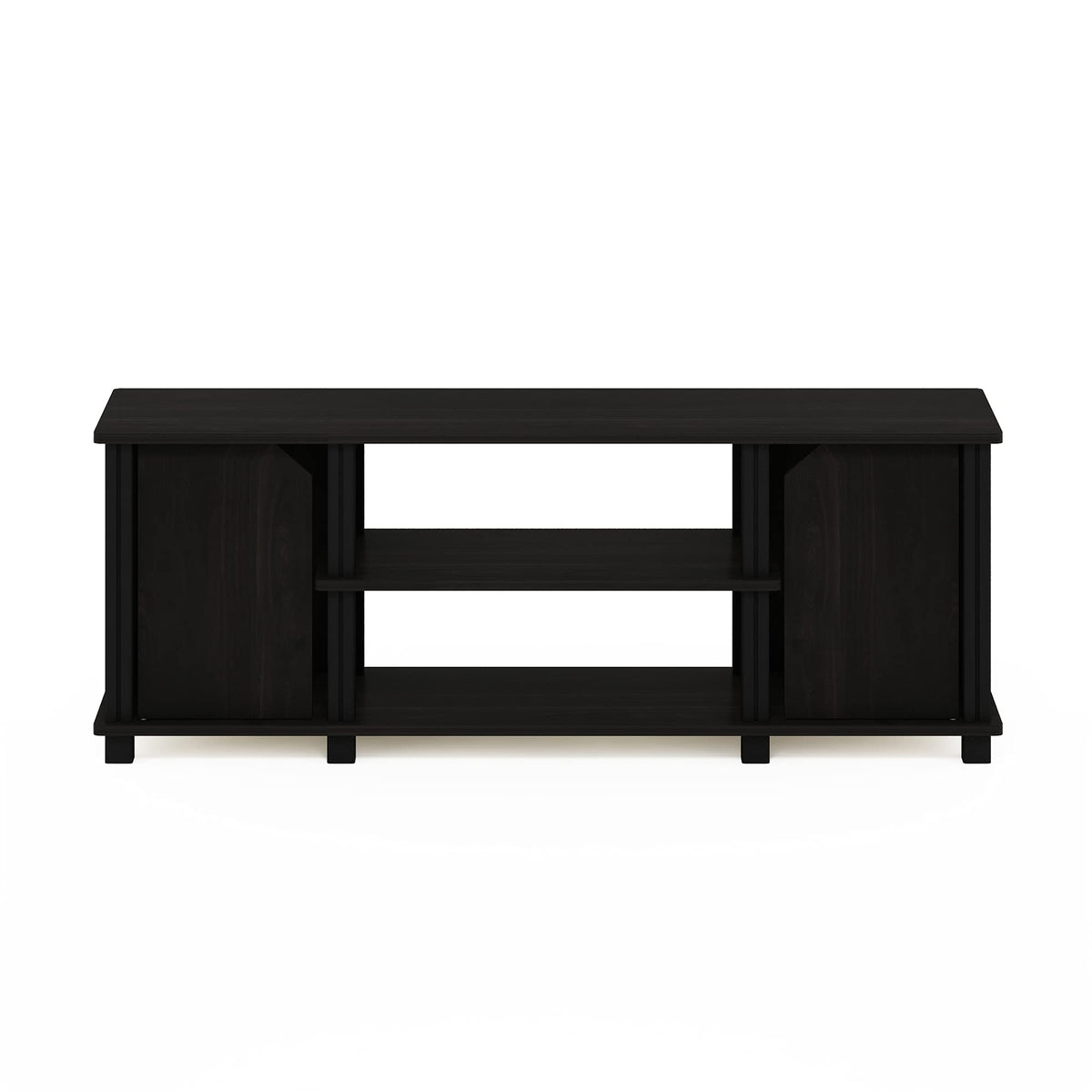 3-Tier Open Shelf TV Stand with Cabinets D26309