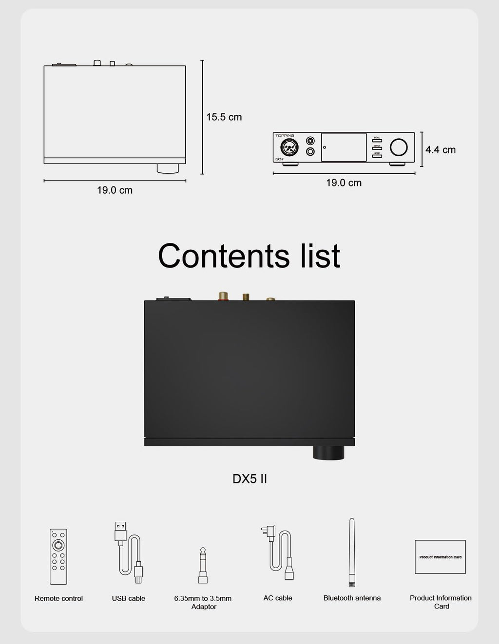 Black Hi-Res DAC & Headphone Amp Combo Y237