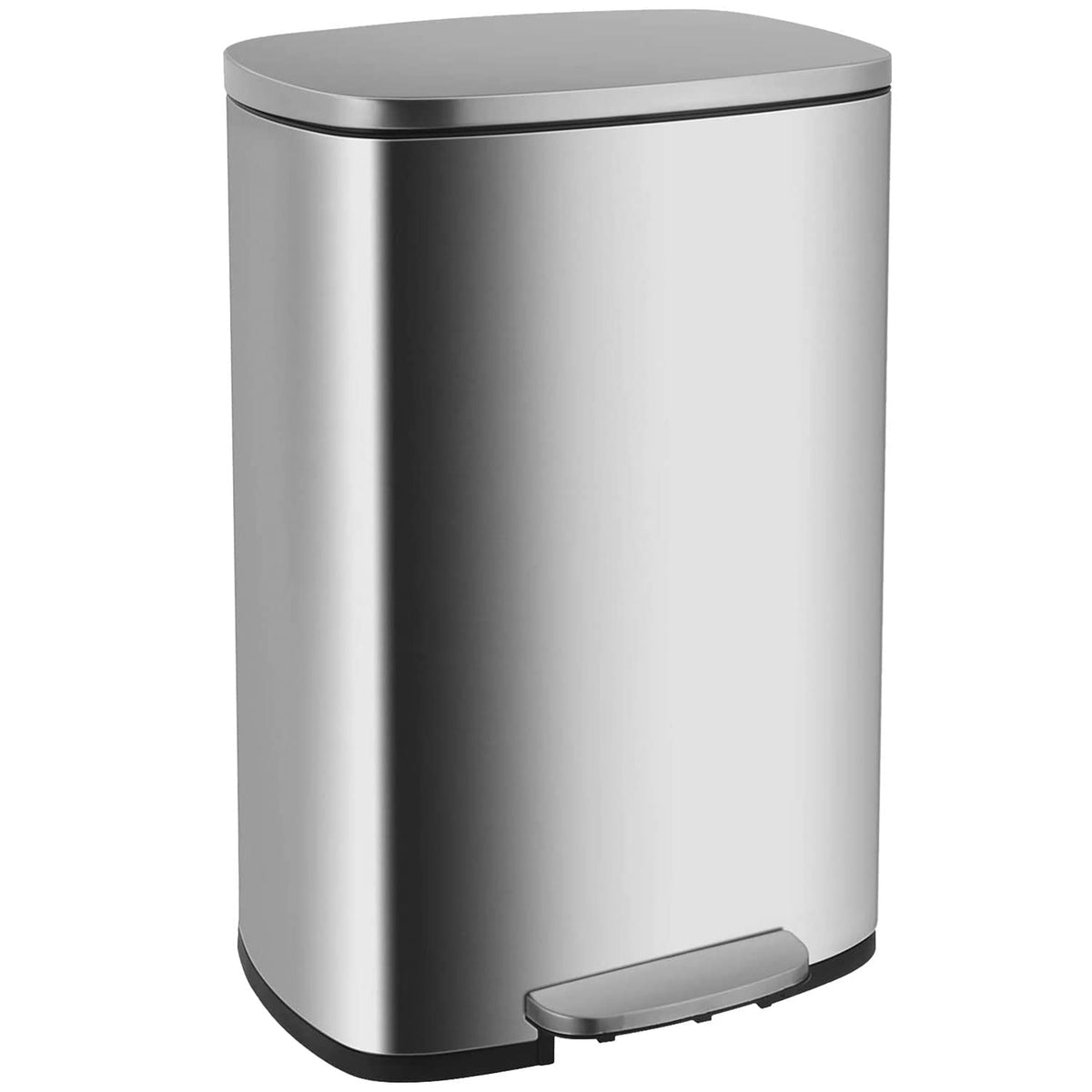 13 Gallon Steel Trash Can with Lid B271806