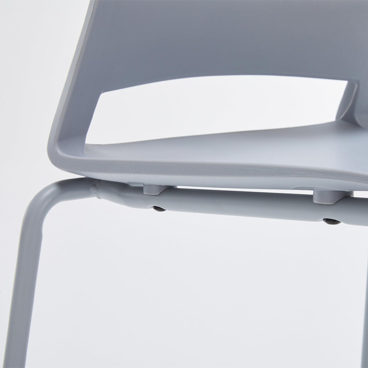 Grey Stacking Guest Chairs Set of 4 H655