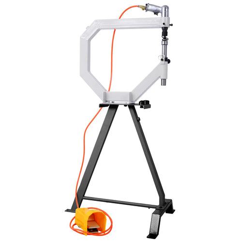 19.6" Throat Pneumatic Planishing Hammer with Steel Frame Stand and Foot Pedal O4838