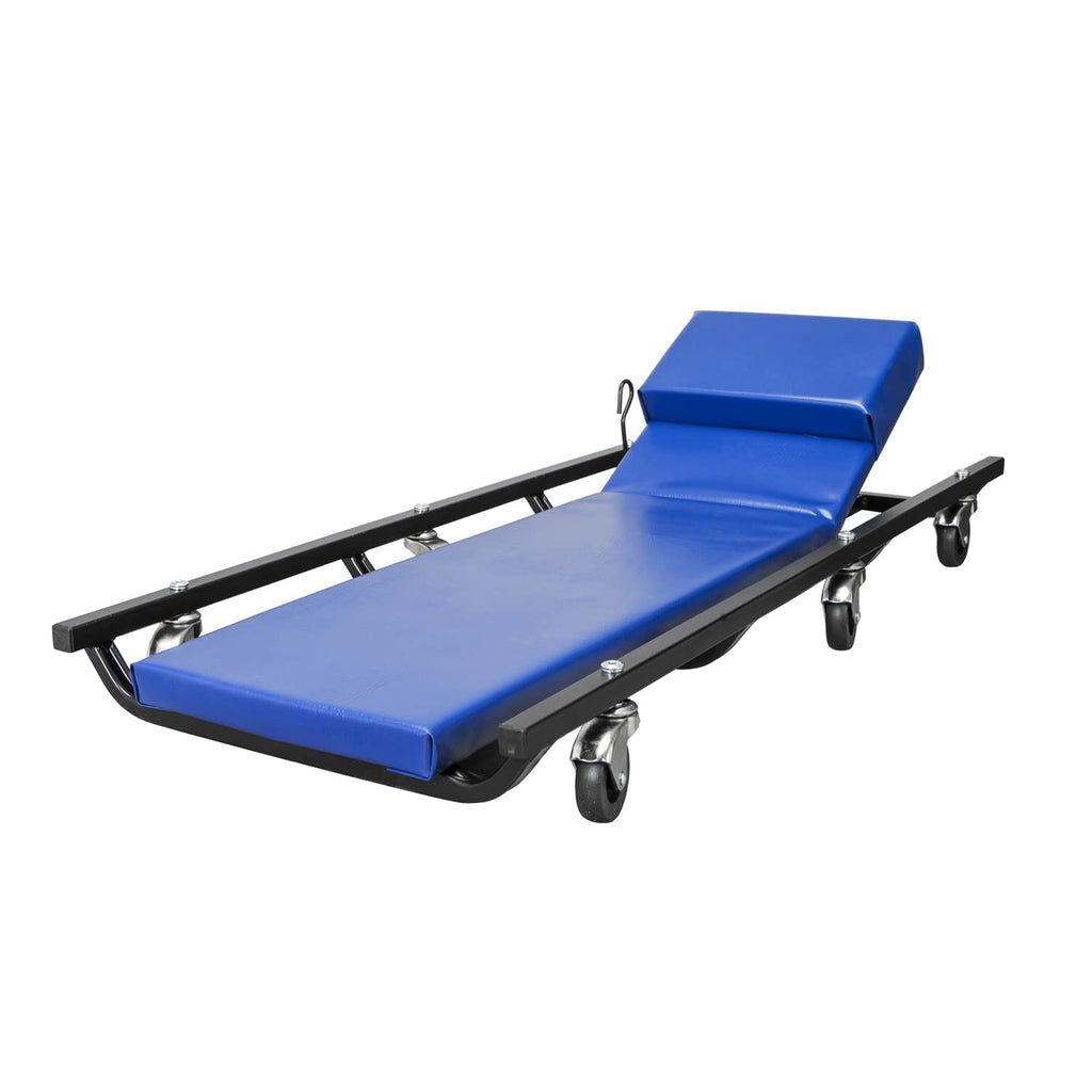 40" Padded Mechanic Creeper with 6 Casters, Blue T878384