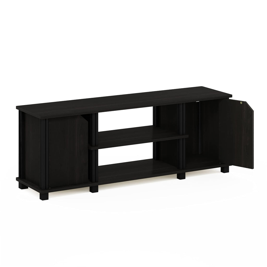 3-Tier Open Shelf TV Stand with Cabinets D26309