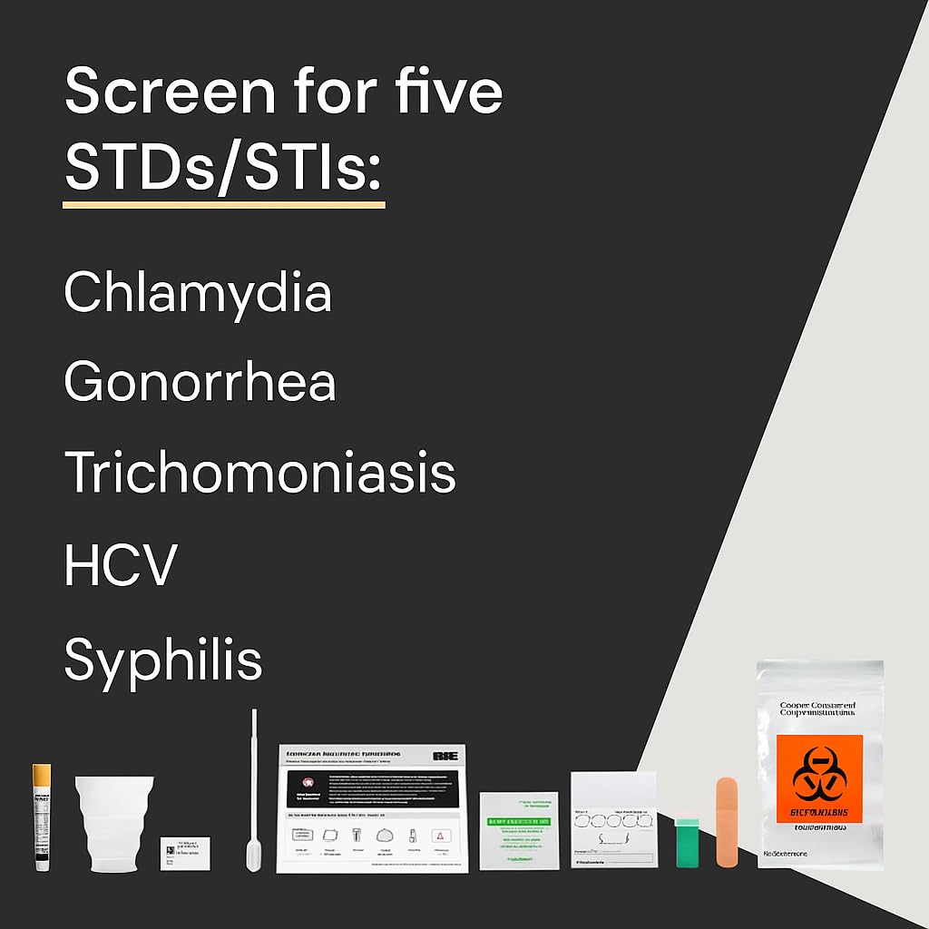 At-Home 5-Panel STD Test Kit D154