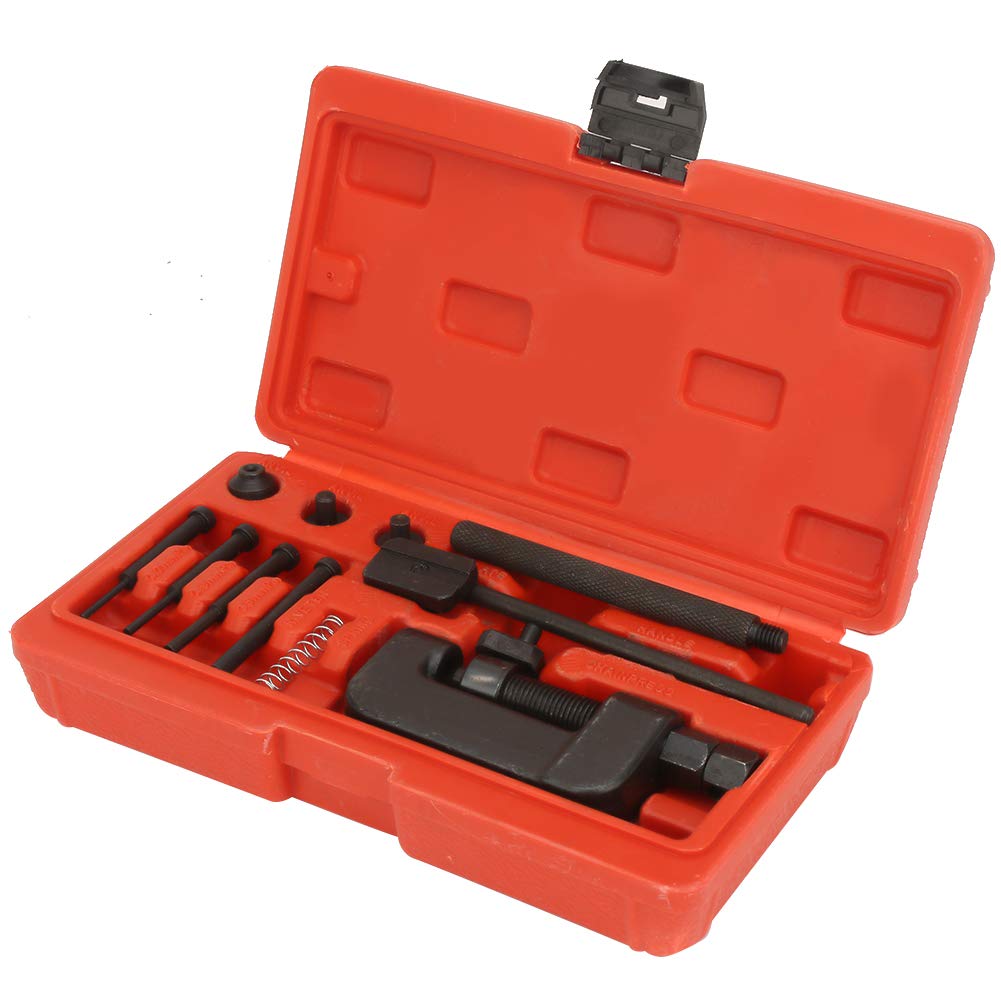 13PC Motorcycle Chain Breaker Rivet Tool Set with Carrying Case X58189