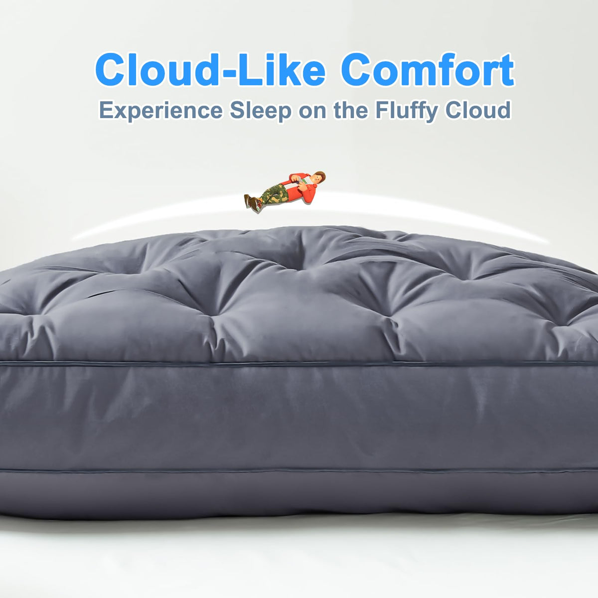 King Size Set of 2 Cotton Bed Pillow C561571