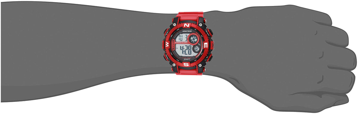 Digital Chronograph Resin Strap Watch Y13832