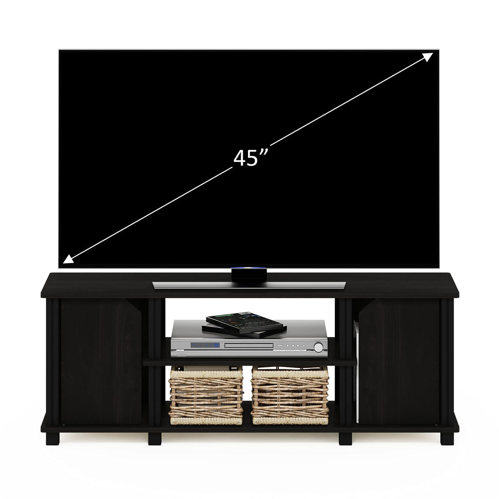 3-Tier Open Shelf TV Stand with Cabinets D26309