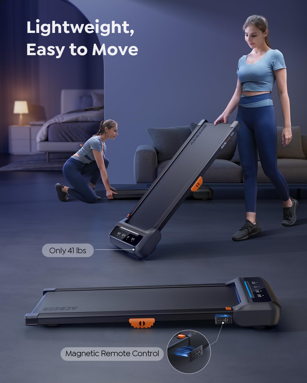 Walking Pad Treadmill with 10% Incline J256