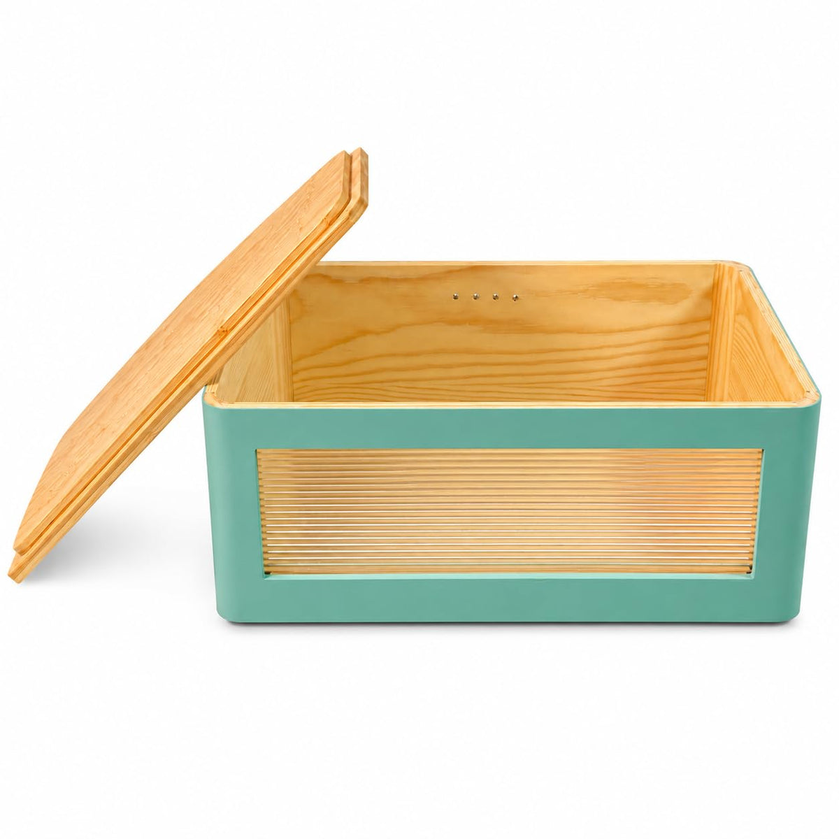 Wooden Bread Box with Cutting Board U77949