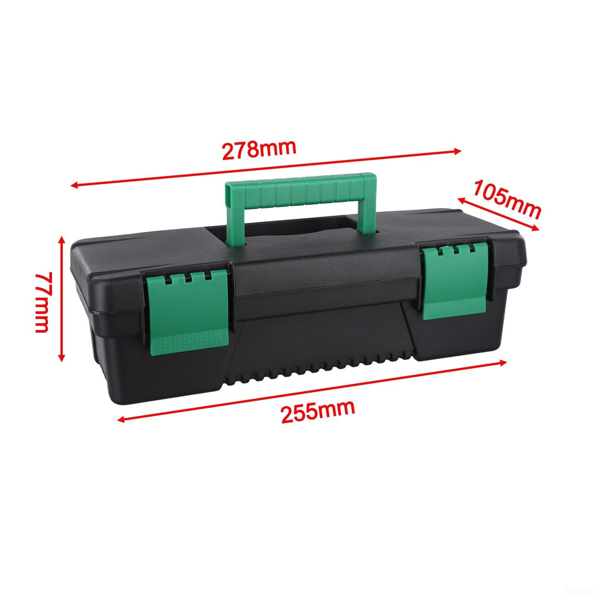 10 Inch Plastic Toolbox with Secure Latch X22487