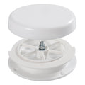 White RV Roof Mushroom Vent with Water Cover Guard Cap I887