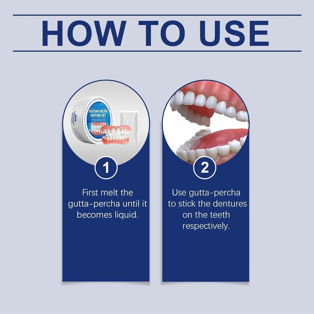 Silicone Reline Denture Set Upper and Lower T2793