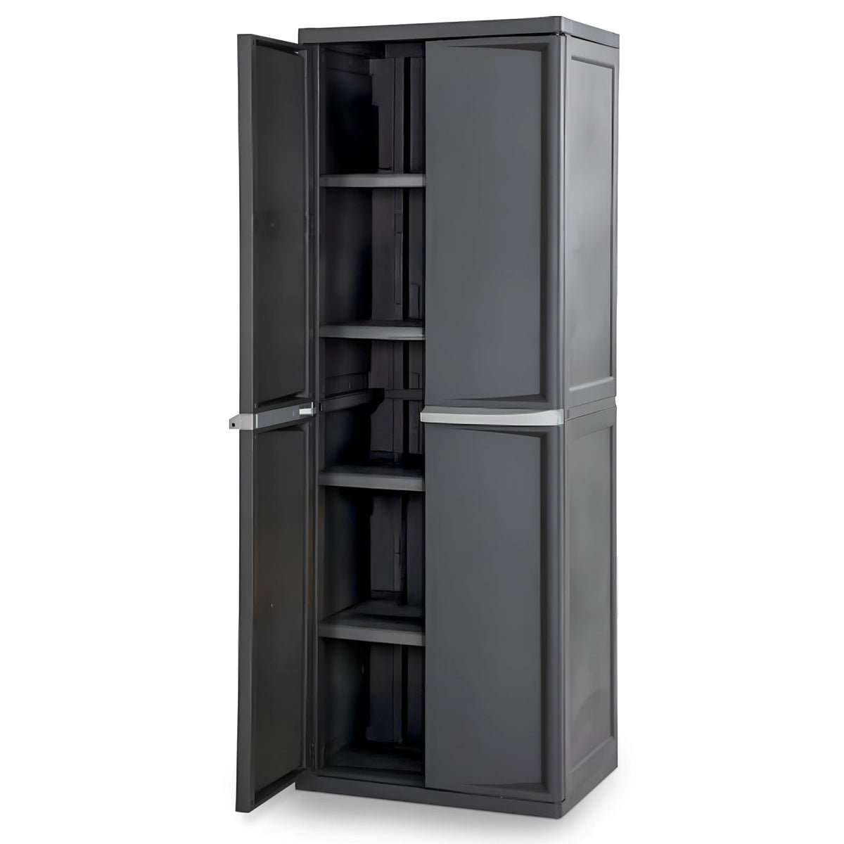 4 Shelf Lockable Utility Storage Cabinet W8780