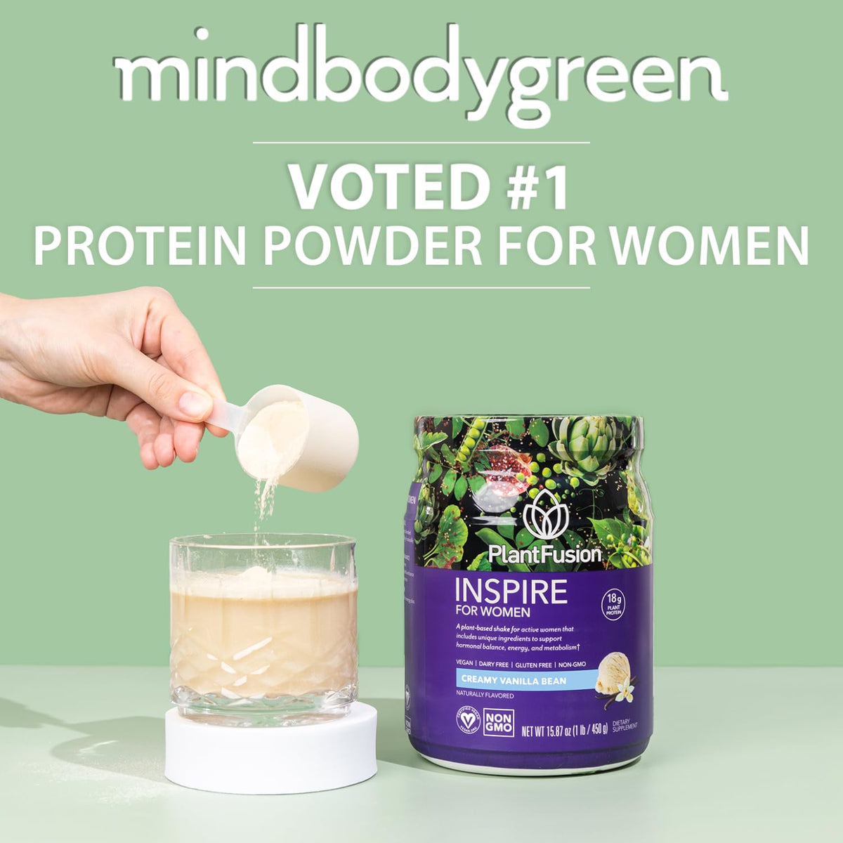 Plant Protein Powder Creamy Vanilla Bean 1 lb Q860933