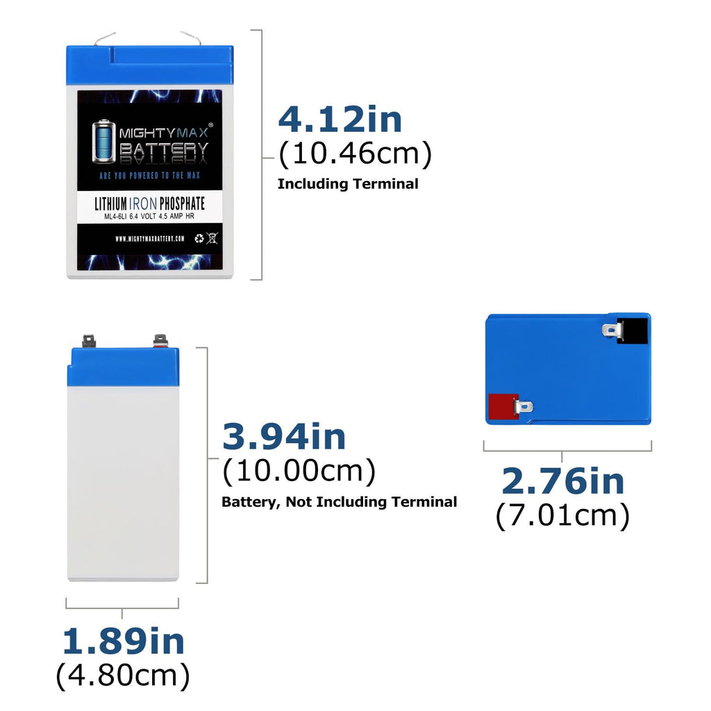 6V 4.5AH Lithium Replacement Battery S349747