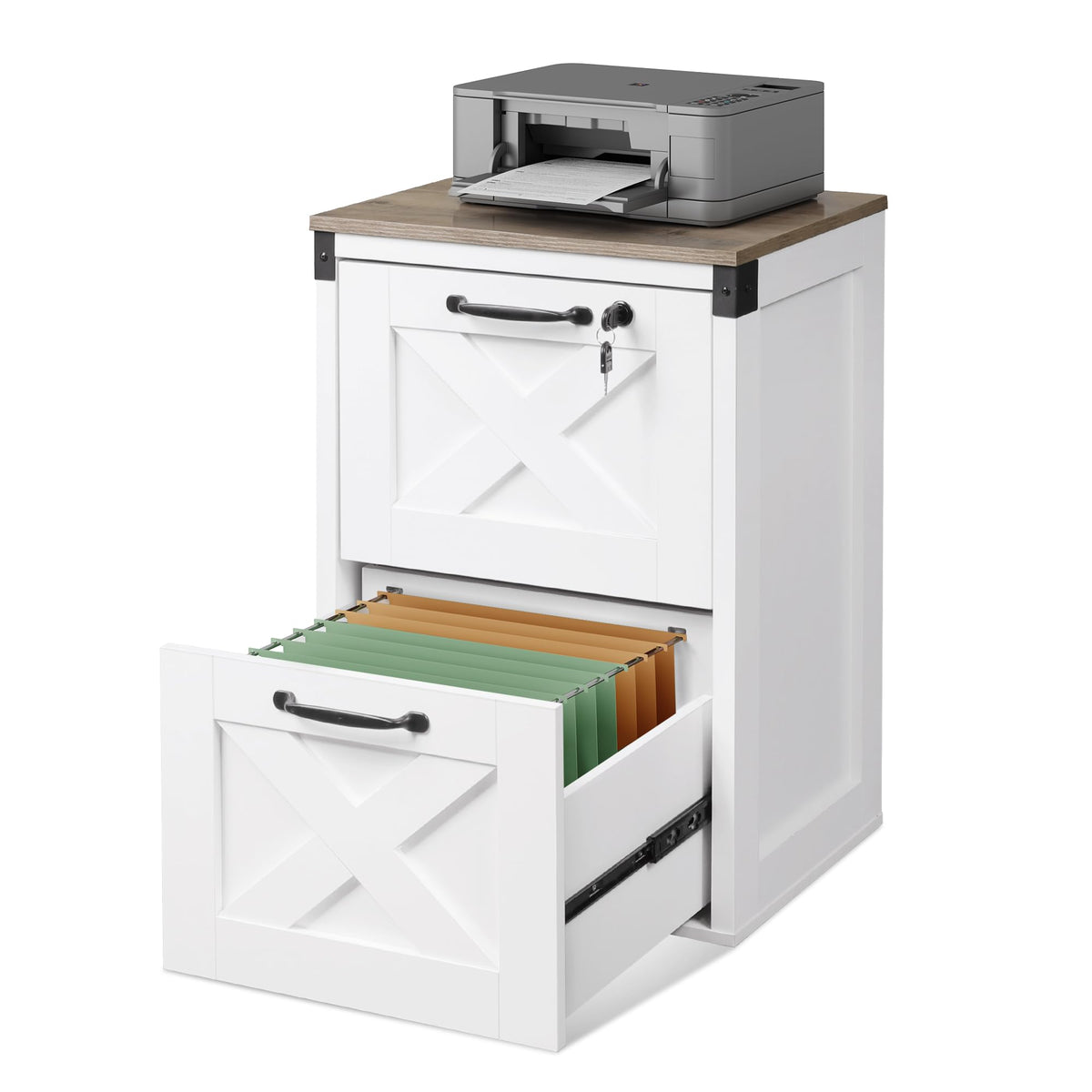 2-Drawer File Cabinet with Lock E51508