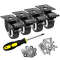 2" Caster Wheels Set of 4 with Brake O526