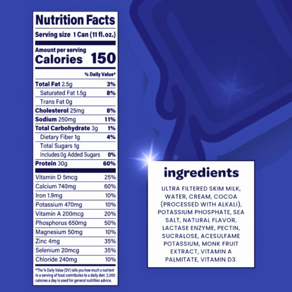 30g Protein Lactose Free Protein Shake 12 Cans Q716