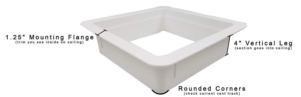 White RV Roof Vent T389