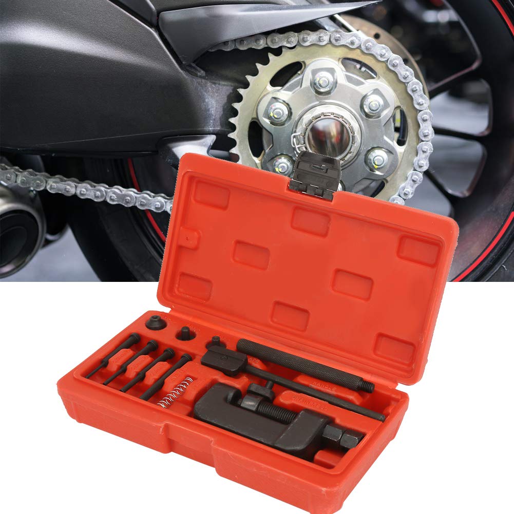 13PC Motorcycle Chain Breaker Rivet Tool Set with Carrying Case X58189