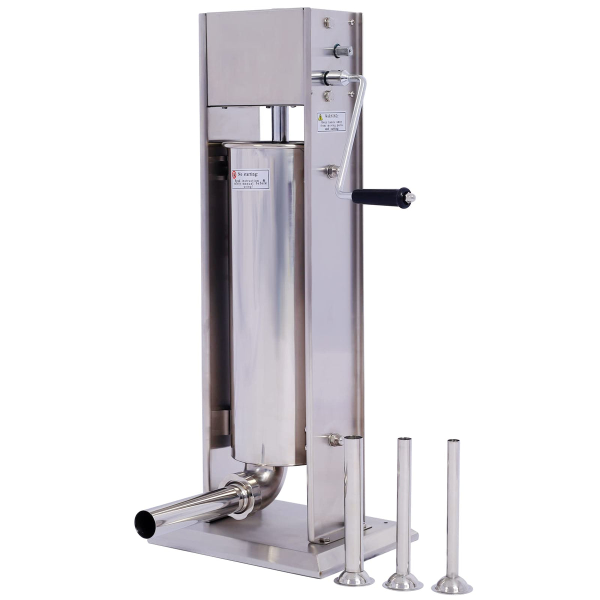 Stainless Steel 15LB Sausage Stuffer with 4 Stuffing Tubes R680
