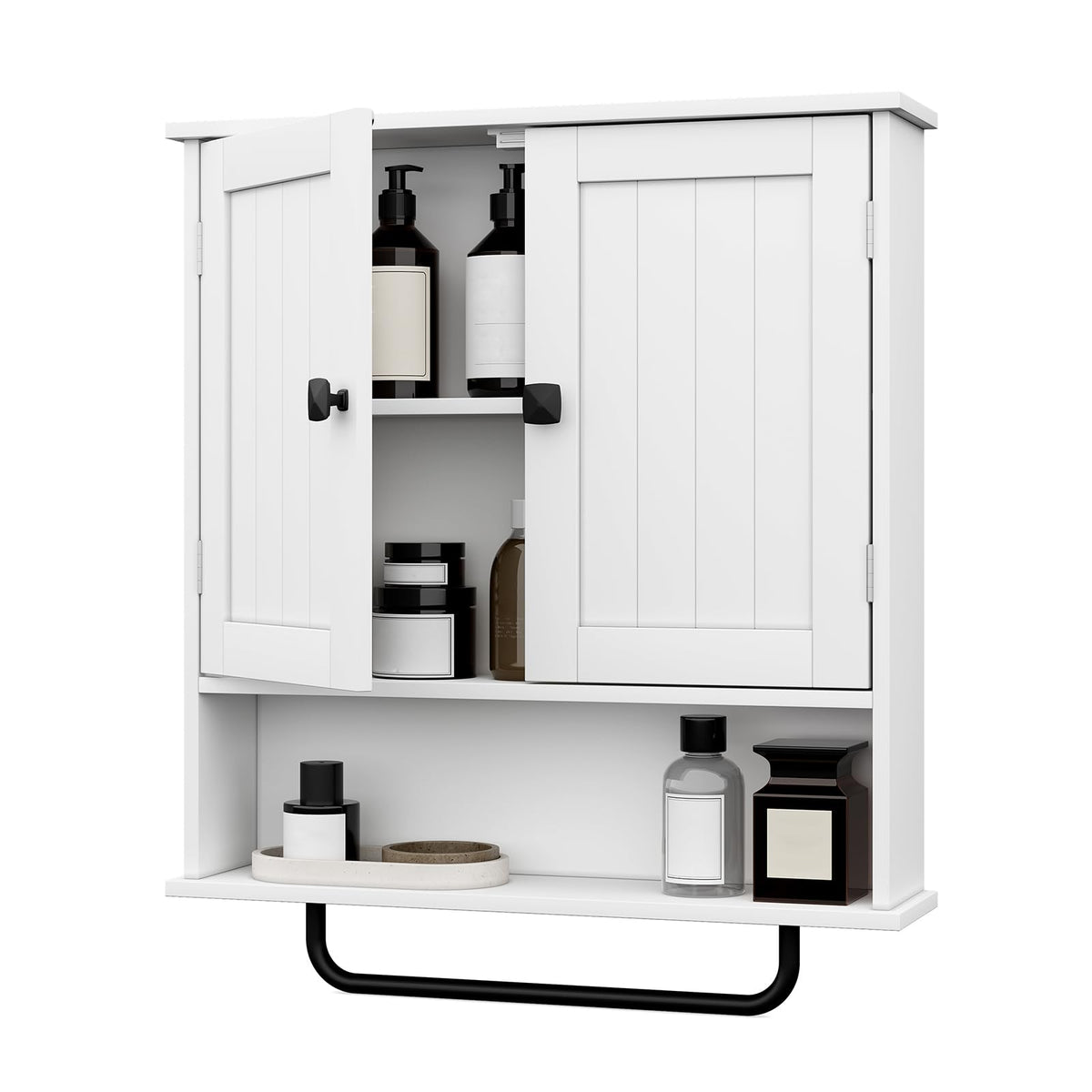 Wall Mounted Medicine Cabinet with Towels Bar A8288