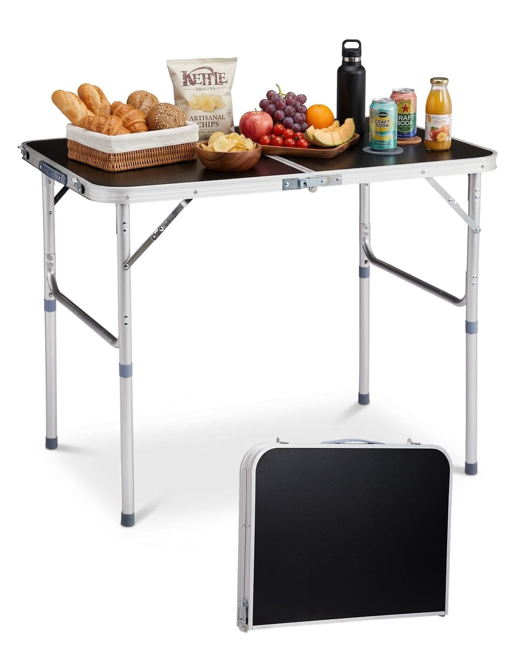 Portable Folding Camping Table Black K826