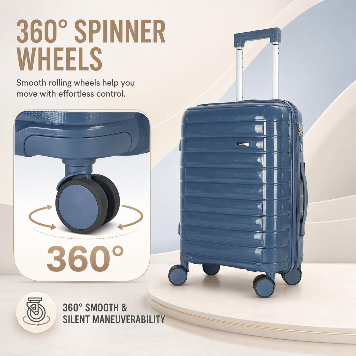 20 Inch Lightweight Hard Shell Spinner Luggage H758374
