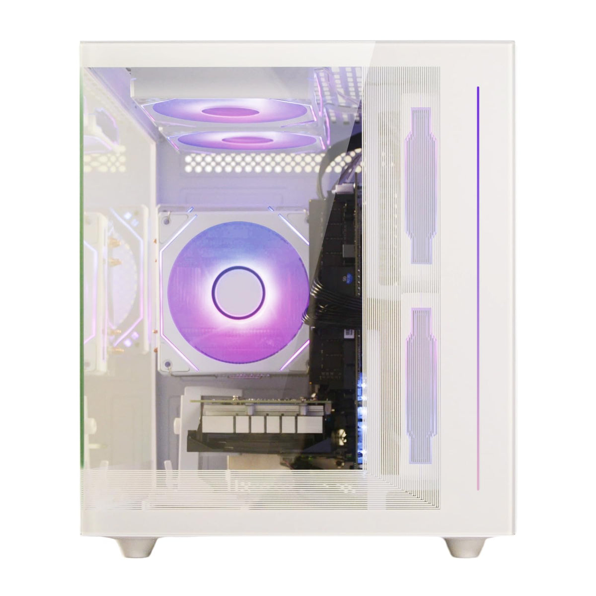White Prebuilt Gaming PC Desktop Computer L44301