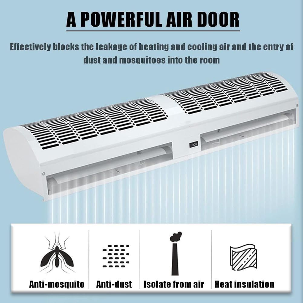 Wall Mounted Air Curtain, 2-Speed with Remote Control O991