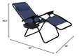 Set of 2 Zero Gravity Folding Lounge Chair with Cup Holder L4022