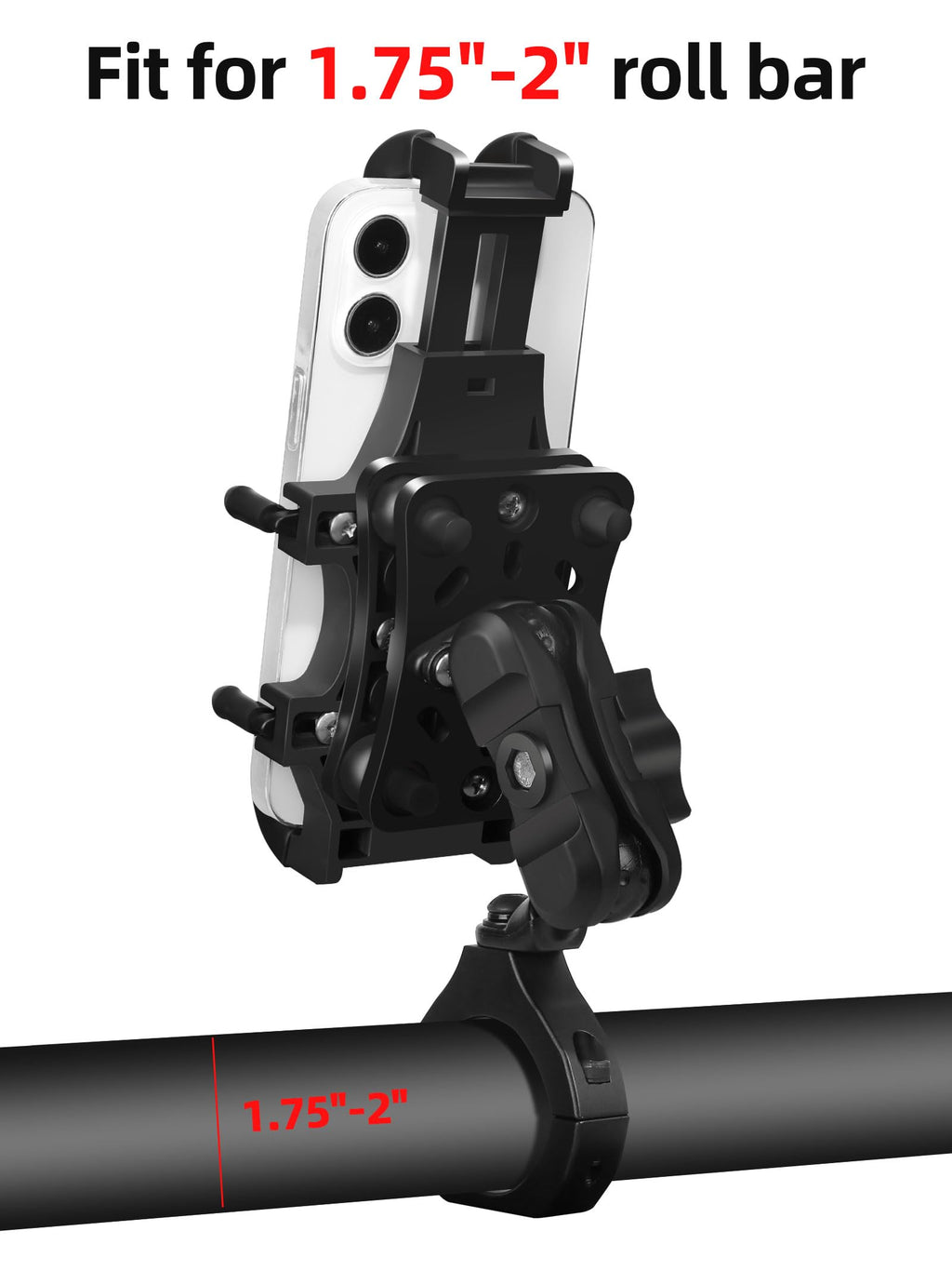 UTV Phone Mount Holder with Vibration Dampener U6502