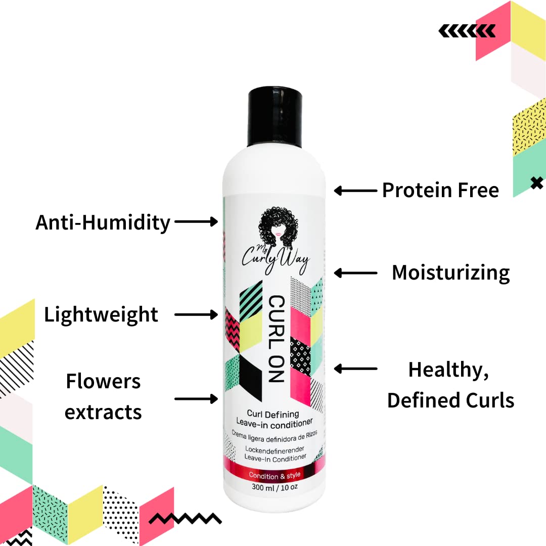 10 Oz Vegan Leave In Conditioner for Curly Hair I244
