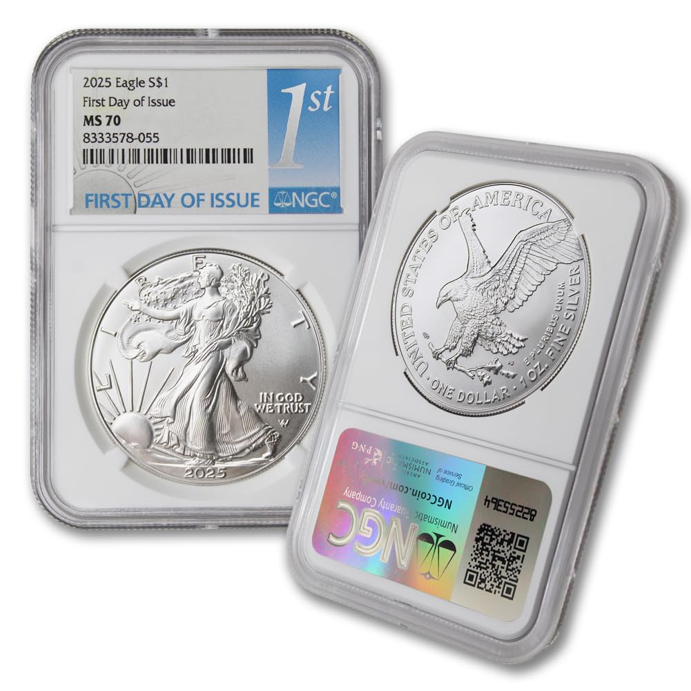 1 oz American Silver Eagle Coin MS-70 A691
