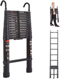 20.3ft Aluminum Telescoping Ladder with Roof Hooks C650197