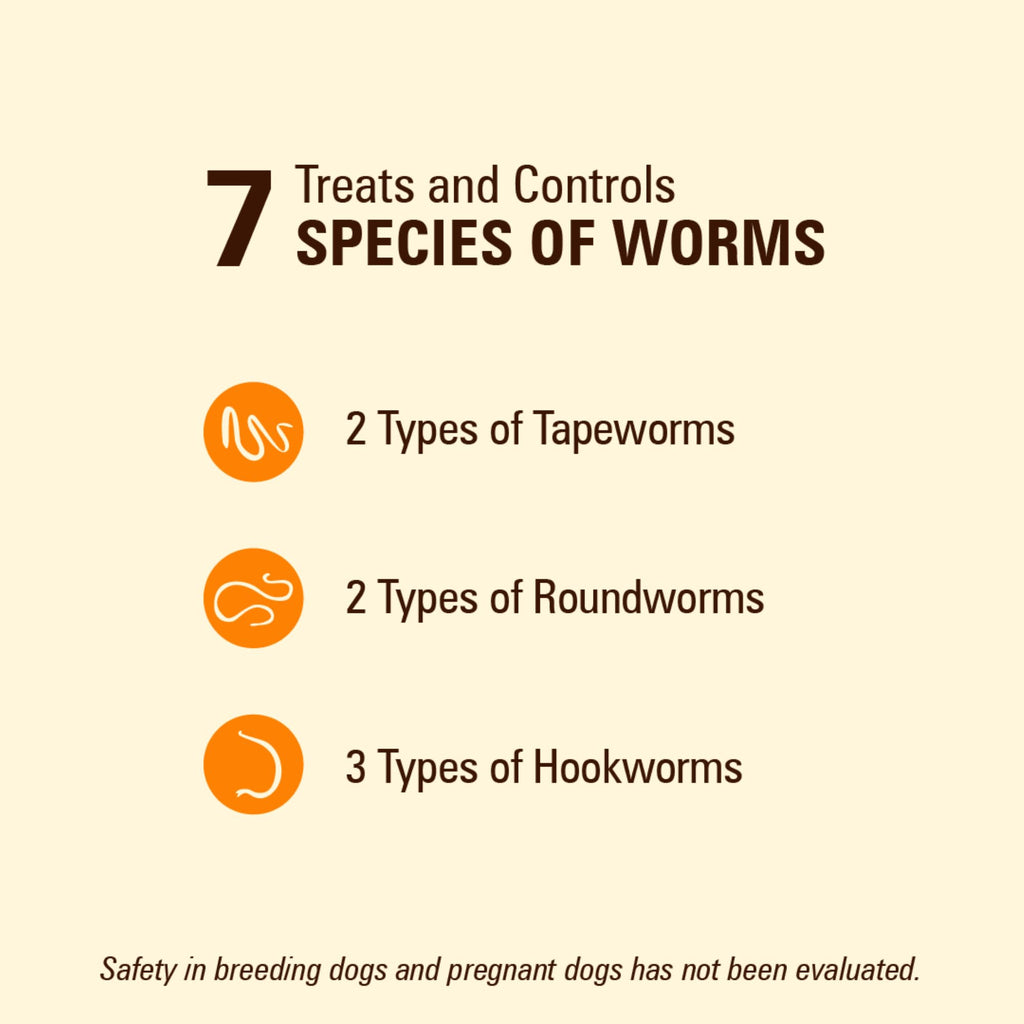 7 Way De-Wormer Chewables for Dogs, 6 Count V897462