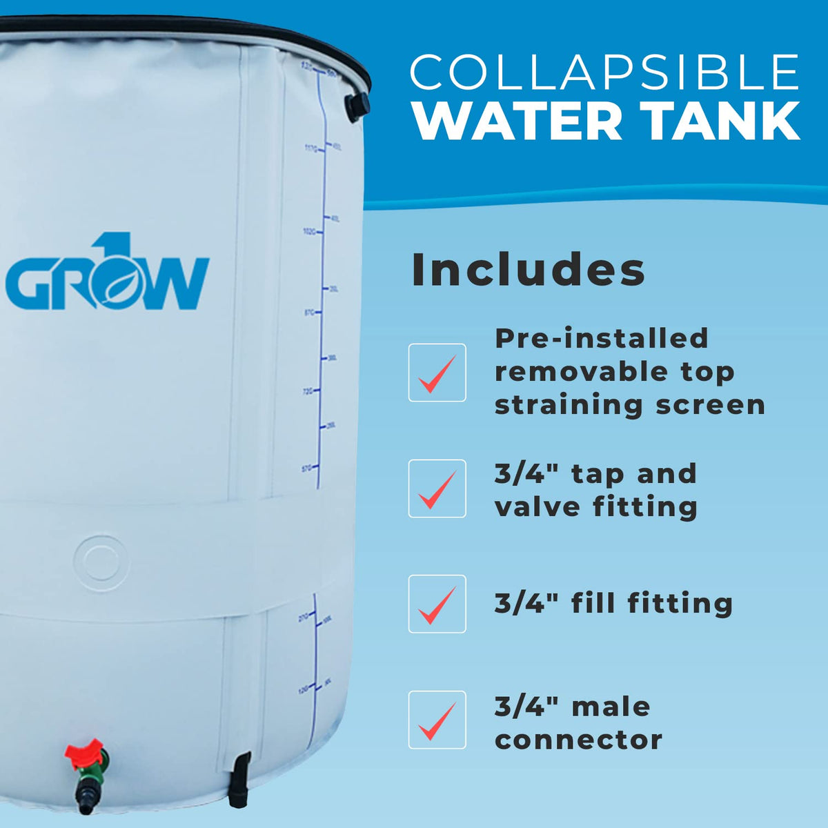 200 Gallon Collapsible Water Tank I462