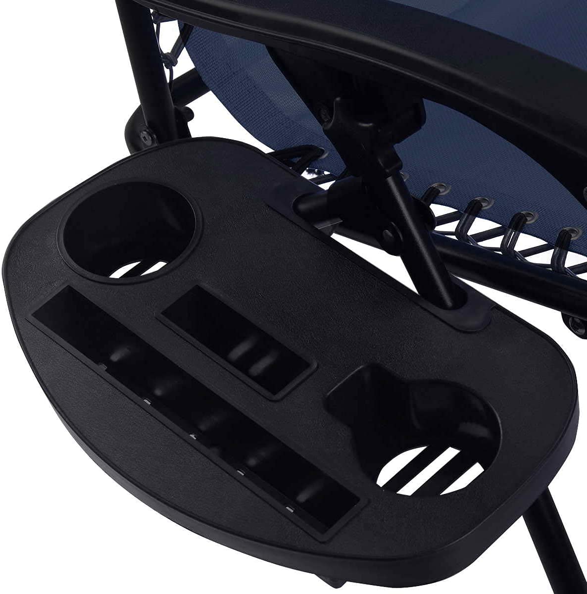 Set of 2 Zero Gravity Folding Lounge Chair with Cup Holder L4022