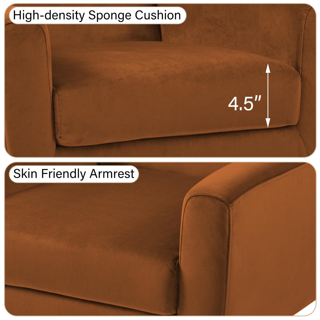 Accent Chairs Set of 2 Terracotta T97710