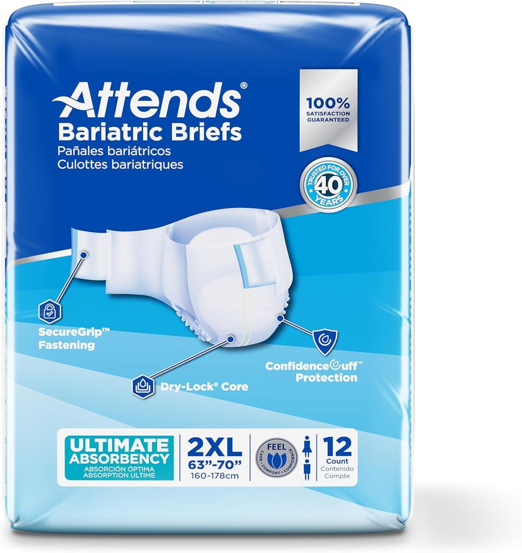 XX-Large Ultimate Absorbency Incontinence Briefs 12 Ct G161285