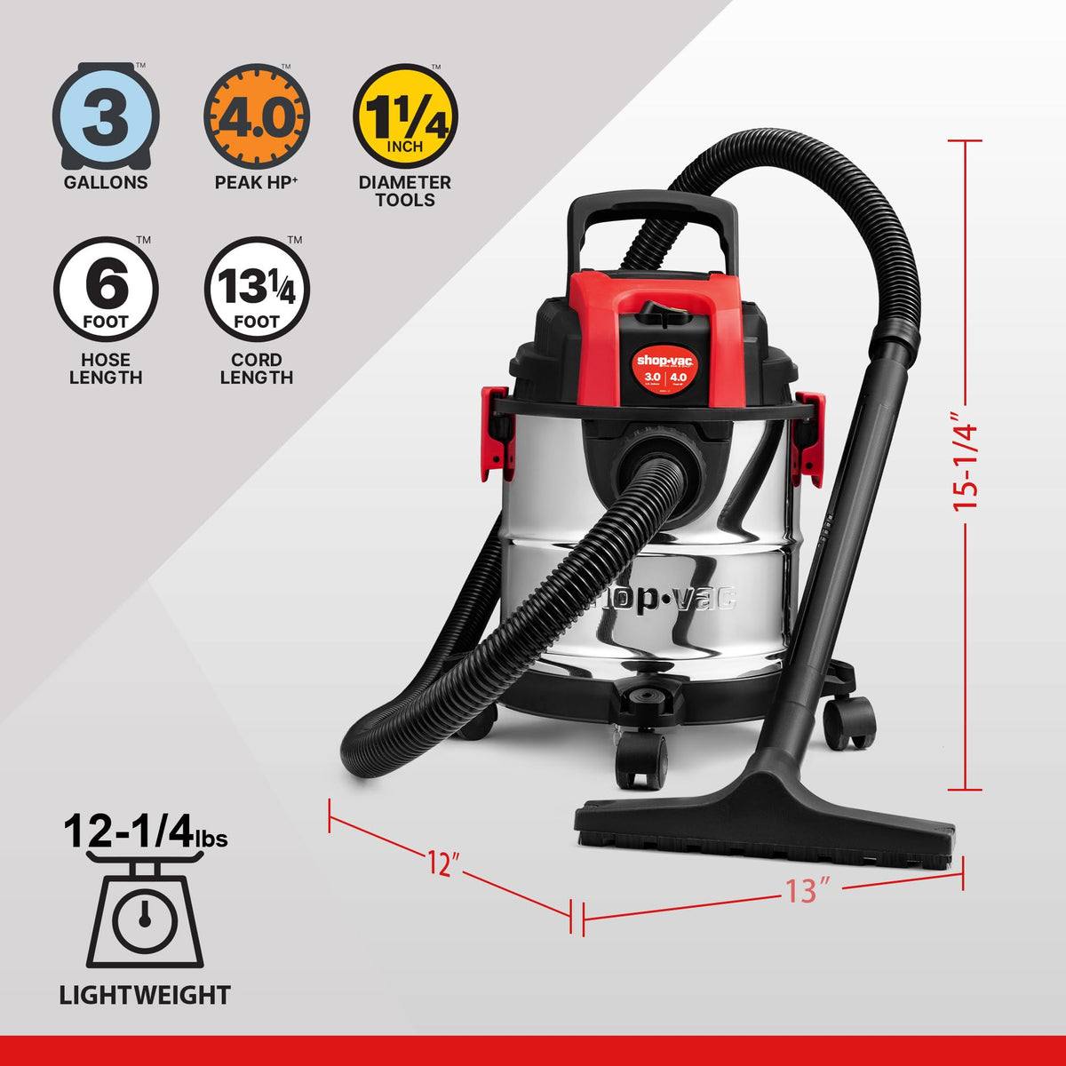 3 Gallon Wet/Dry Vacuum with Blower K153