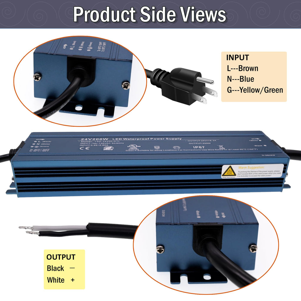 24V 200W UL Listed LED Power Supply Y110367