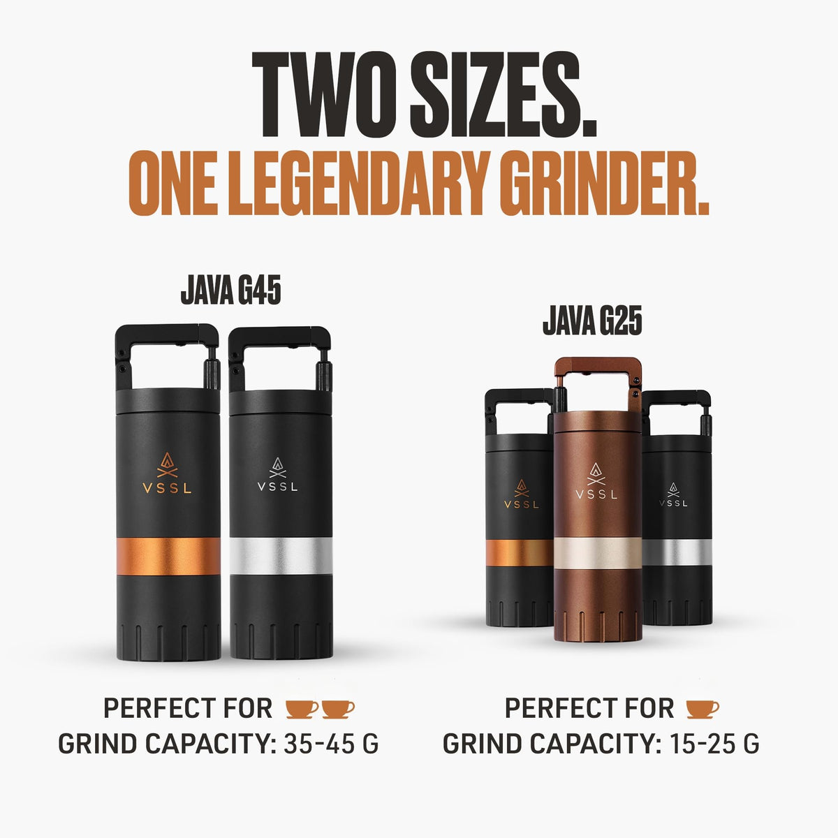 Manual Coffee Grinder with Stainless Steel Conical Burr Mill, 45 gram capacity T581830