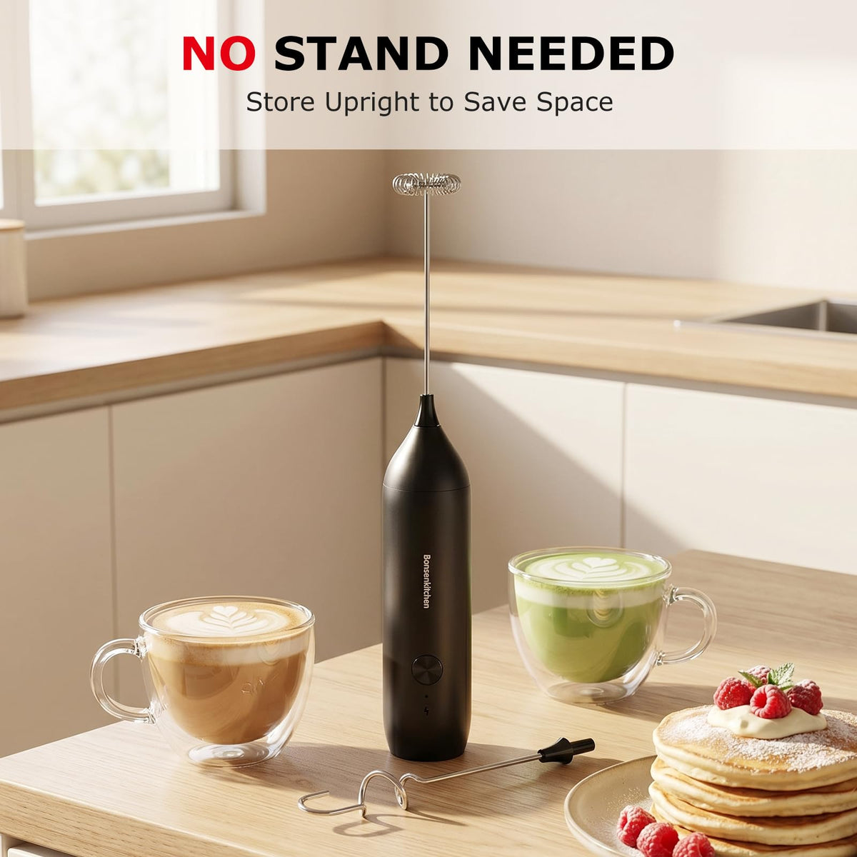Rechargeable Handheld Milk Frother Q4809