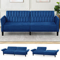 Blue Velvet Sofa Bed Q398080