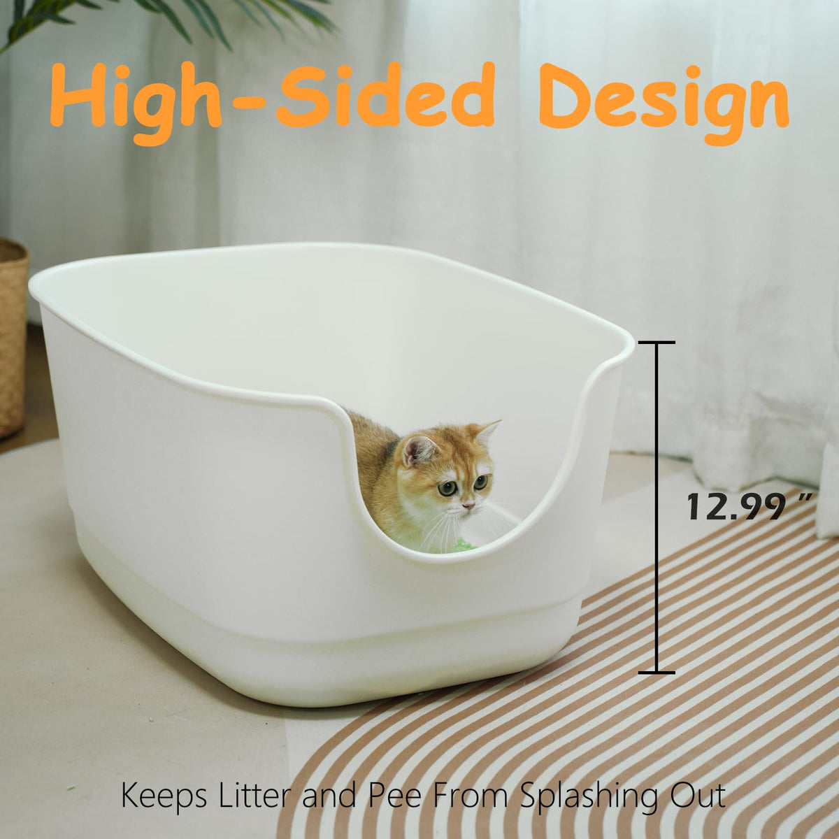 Extra Large High Sides Cat Litter Box B88390