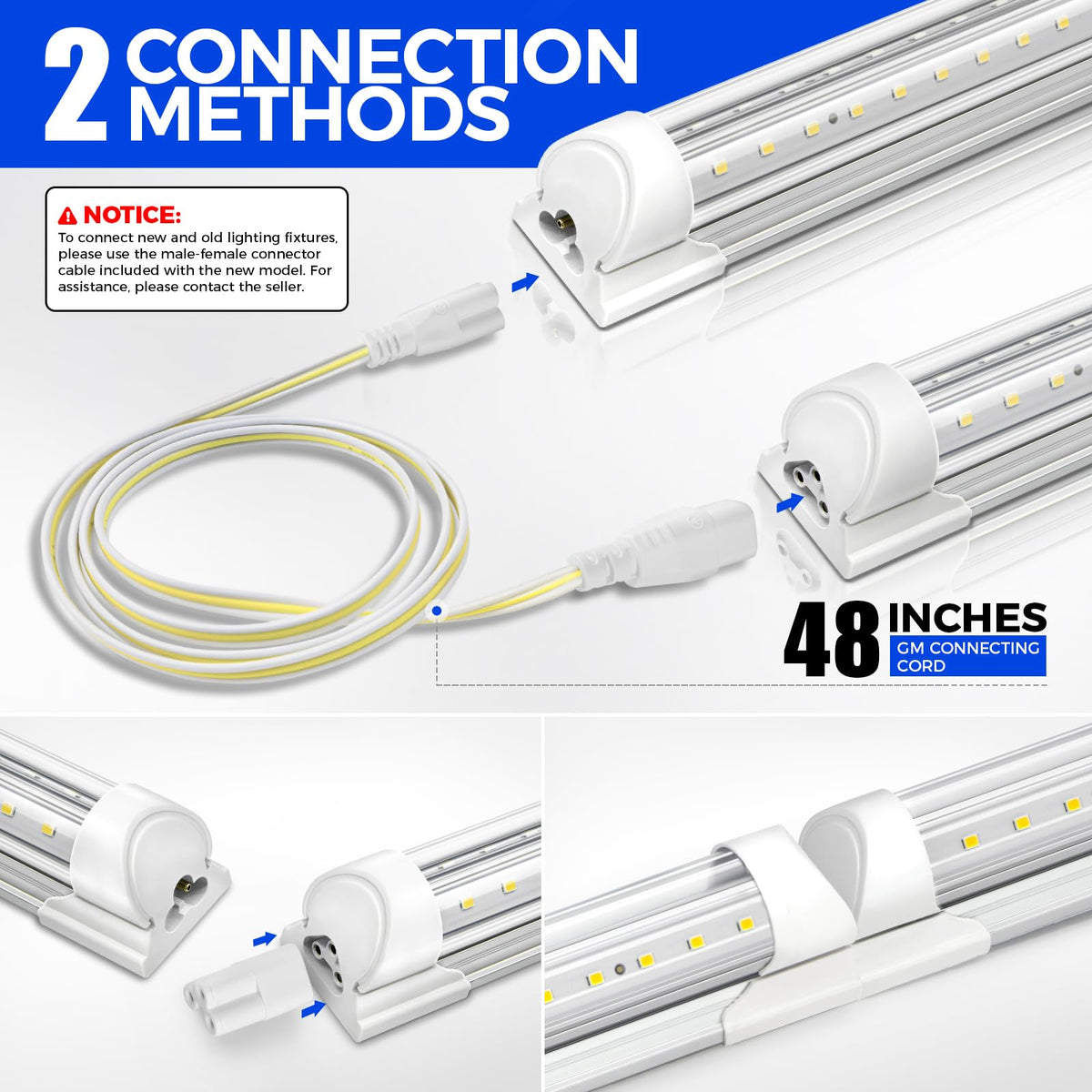 2FT LED Shop Lights 4 Pack D73319